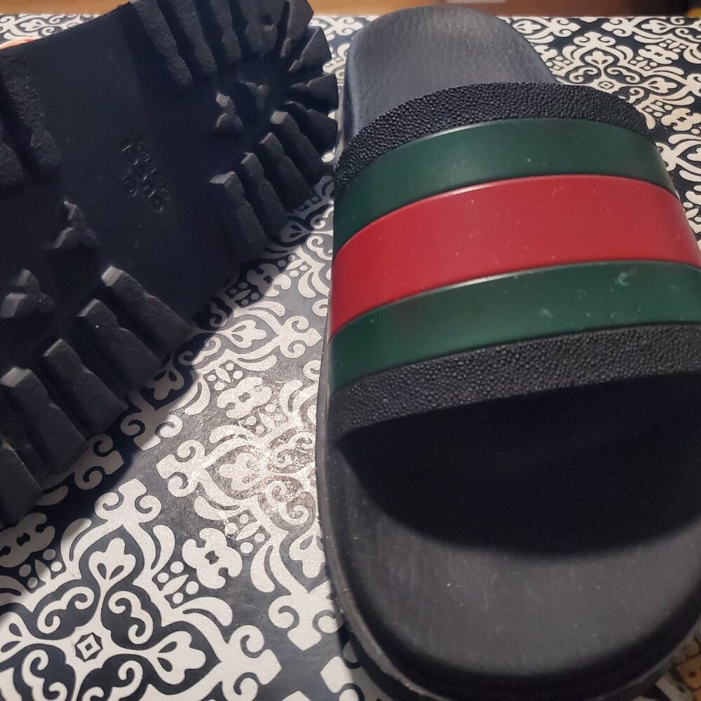 Men's Rubber Slide Sandal - Black Rubber